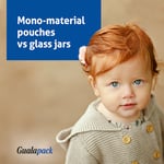 Monomaterial Pouches versus glass jars for baby food 